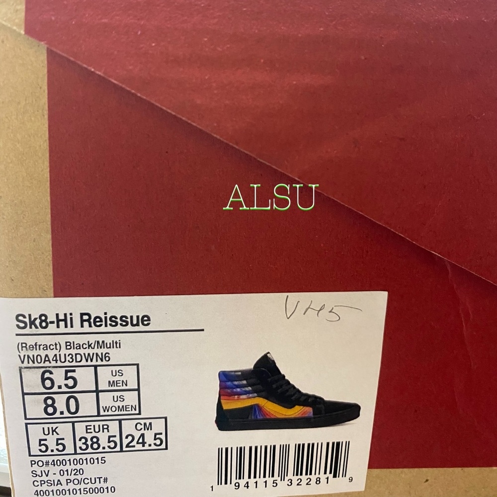 VANS SK8-HI Reissue Refract Suede Black Casual Shoes Women’s Size VN0A4U3DWN6 - Picture 10 of 11